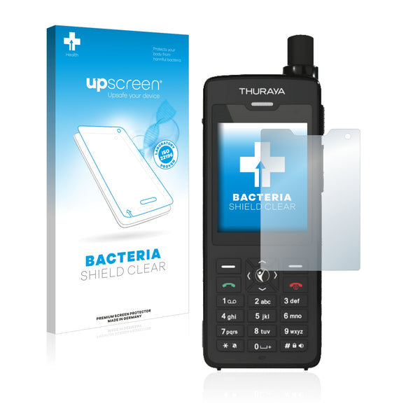 upscreen Bacteria Shield Clear Premium Antibacterial Screen Protector for Thuraya XT-Pro Dual (2016/2017)