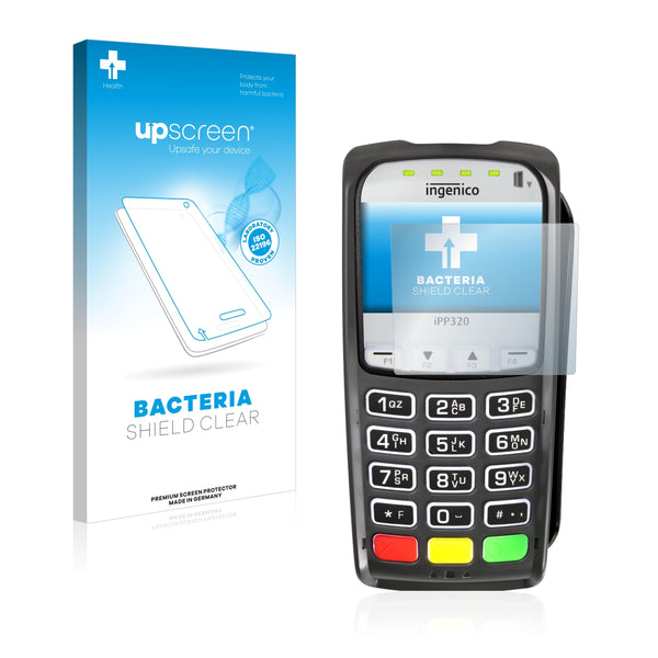 upscreen Bacteria Shield Clear Premium Antibacterial Screen Protector for Ingenico Telium 2 iPP350