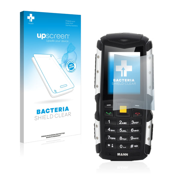 upscreen Bacteria Shield Clear Premium Antibacterial Screen Protector for Mann Zug S