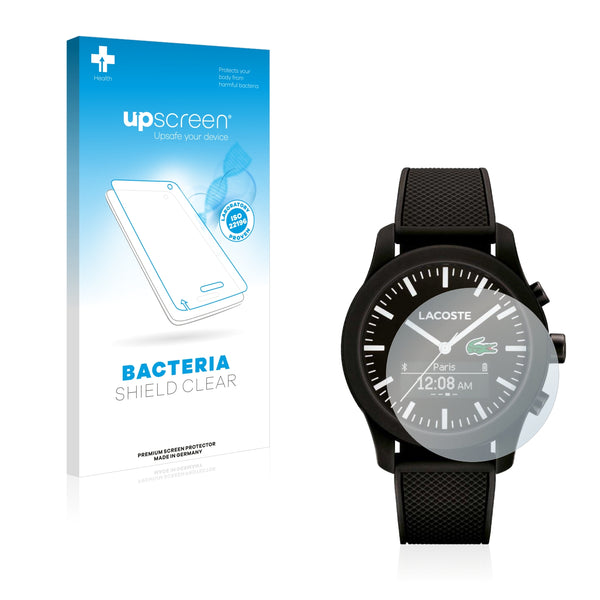 upscreen Bacteria Shield Clear Premium Antibacterial Screen Protector for Lacoste 12.12 Contact