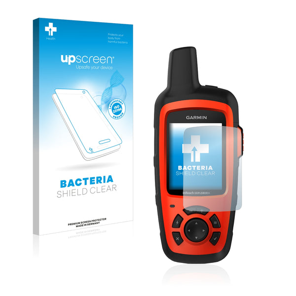 upscreen Bacteria Shield Clear Premium Antibacterial Screen Protector for Garmin inReach Explorer+
