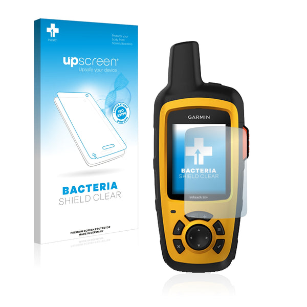 upscreen Bacteria Shield Clear Premium Antibacterial Screen Protector for Garmin inReach SE+