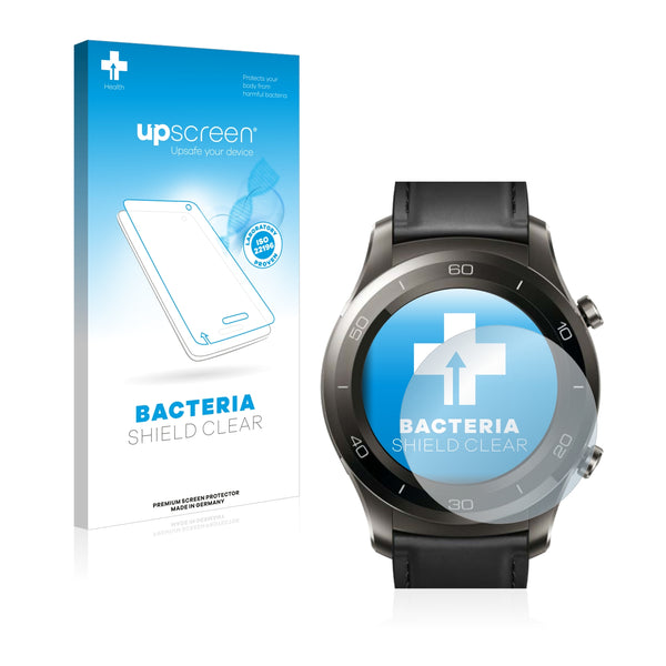 upscreen Bacteria Shield Clear Premium Antibacterial Screen Protector for Huawei Watch 2 Classic