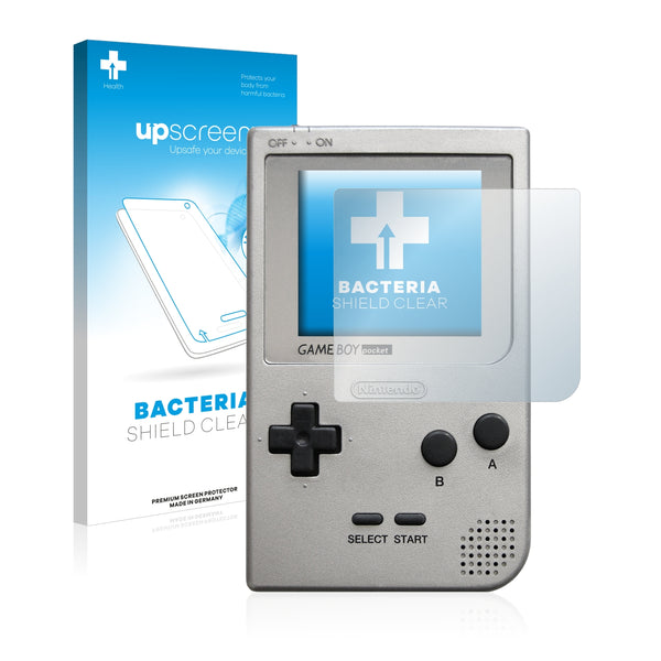 upscreen Bacteria Shield Clear Premium Antibacterial Screen Protector for Nintendo Gameboy Pocket