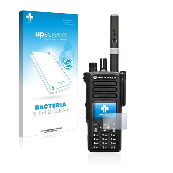 upscreen Bacteria Shield Clear Premium Antibacterial Screen Protector for Motorola DP4800