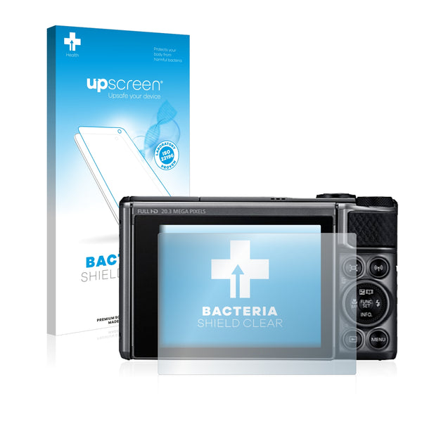 upscreen Bacteria Shield Clear Premium Antibacterial Screen Protector for Canon PowerShot SX730 HS