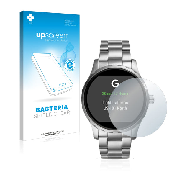 upscreen Bacteria Shield Clear Premium Antibacterial Screen Protector for Fossil Q X Cory Richards