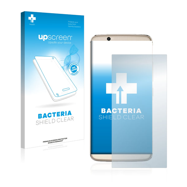 upscreen Bacteria Shield Clear Premium Antibacterial Screen Protector for ZTE Axon 7s
