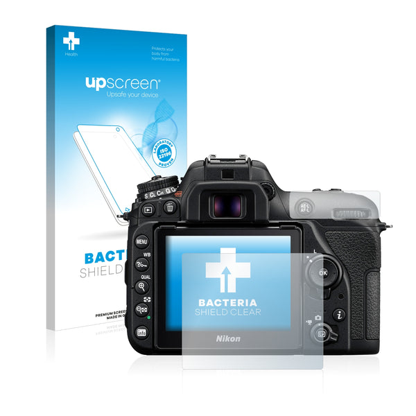 upscreen Bacteria Shield Clear Premium Antibacterial Screen Protector for Nikon D7500