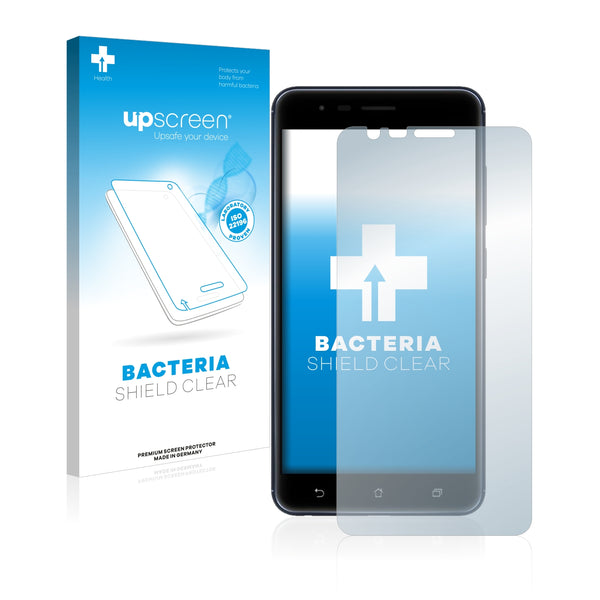 upscreen Bacteria Shield Clear Premium Antibacterial Screen Protector for Asus ZenFone Zoom S ZE553KL