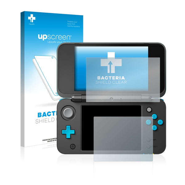 upscreen Bacteria Shield Clear Premium Antibacterial Screen Protector for Nintendo 2DS XL