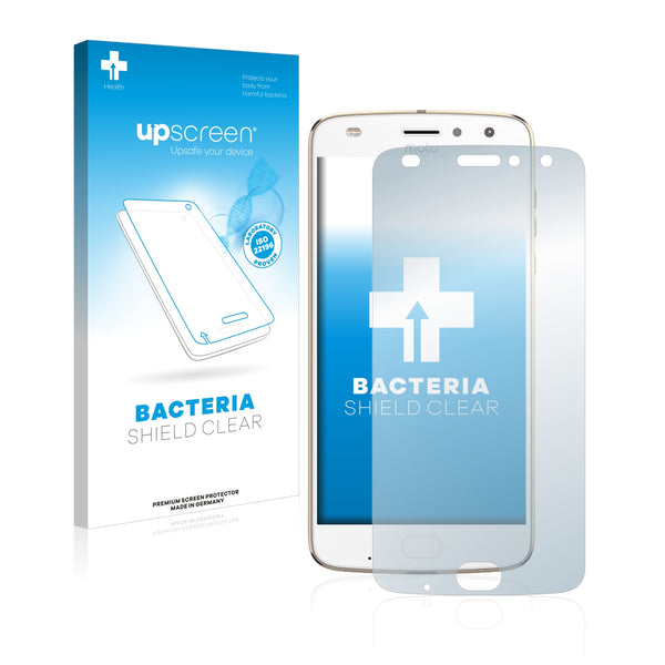 upscreen Bacteria Shield Clear Premium Antibacterial Screen Protector for Lenovo Moto Z2 Play