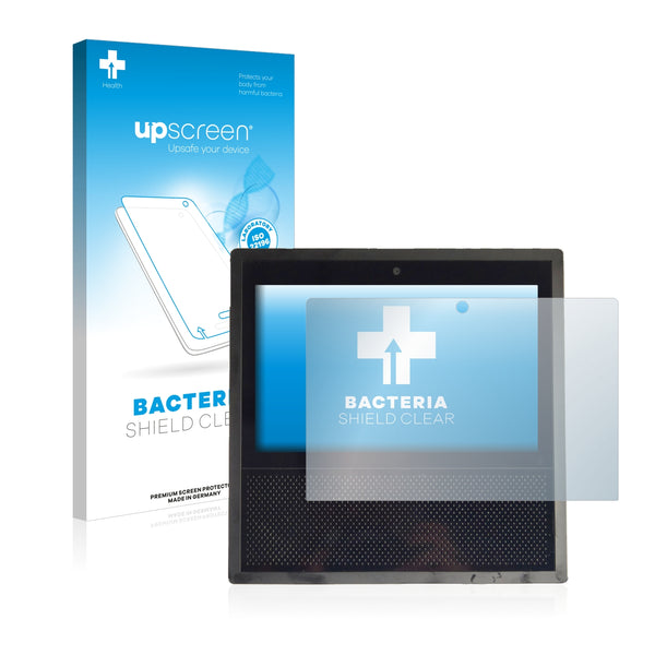 upscreen Bacteria Shield Clear Premium Antibacterial Screen Protector for Amazon Echo Show 2017 (1st generation)