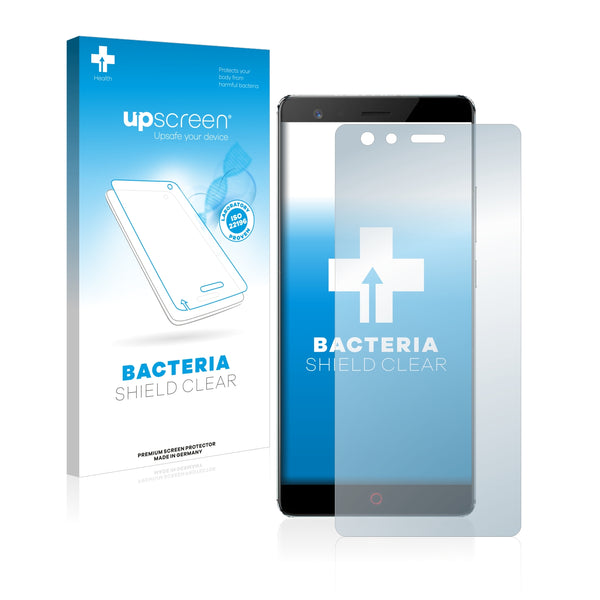 upscreen Bacteria Shield Clear Premium Antibacterial Screen Protector for ZTE Nubia Z17