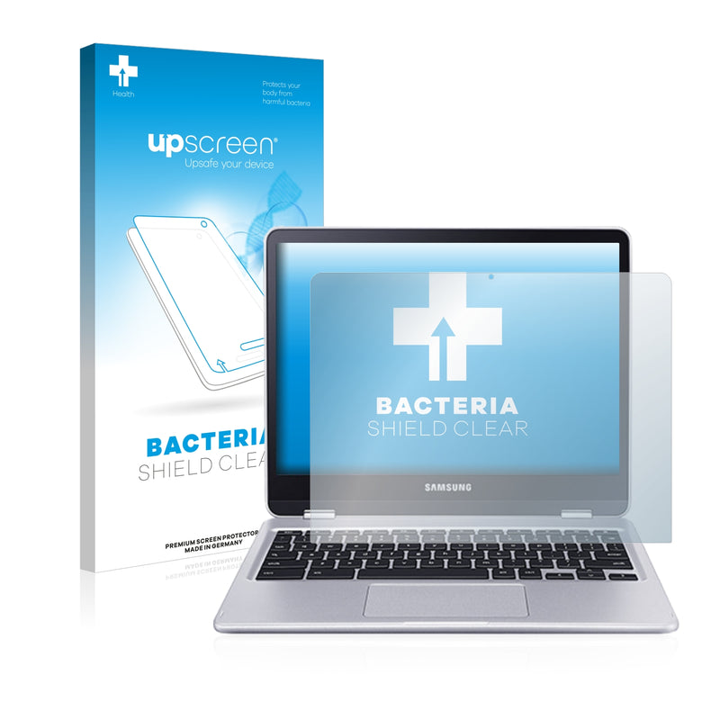 upscreen Bacteria Shield Clear Premium Antibacterial Screen Protector for Samsung Chromebook Plus