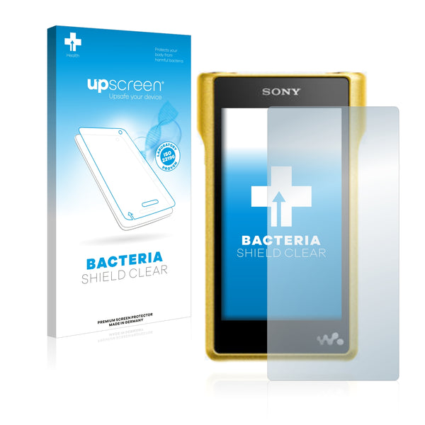 upscreen Bacteria Shield Clear Premium Antibacterial Screen Protector for Sony Premium Walkman NW-WM1Z