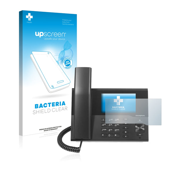 upscreen Bacteria Shield Clear Premium Antibacterial Screen Protector for Innovaphone IP232