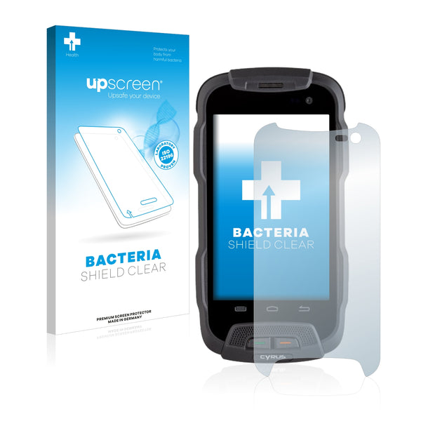 upscreen Bacteria Shield Clear Premium Antibacterial Screen Protector for Cyrus CS23