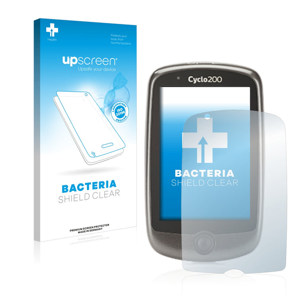 upscreen Bacteria Shield Clear Premium Antibacterial Screen Protector for Mitac Mio Cyclo 200