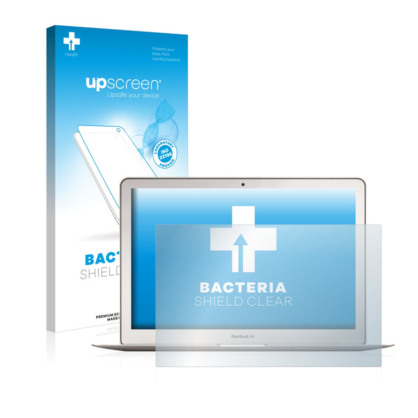 upscreen Bacteria Shield Clear Premium Antibacterial Screen Protector for Apple MacBook Air 13 (Early 2015)
