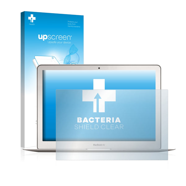 upscreen Bacteria Shield Clear Premium Antibacterial Screen Protector for Apple MacBook Air 13 2017