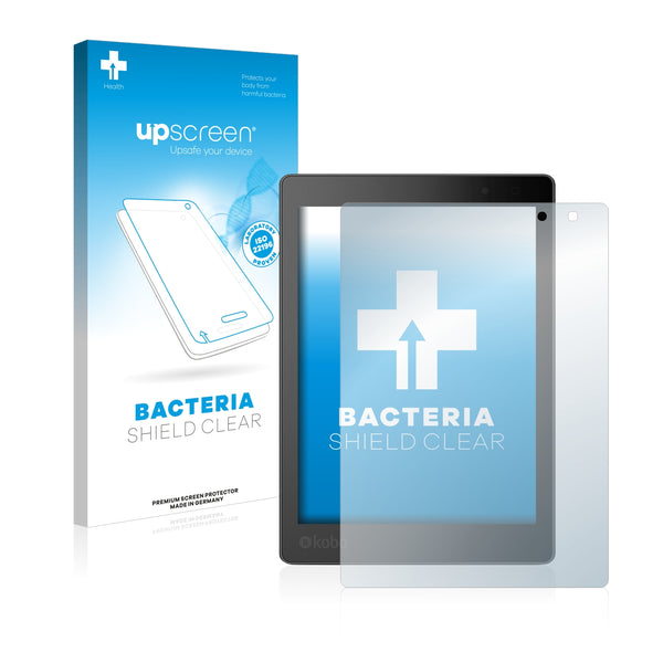 upscreen Bacteria Shield Clear Premium Antibacterial Screen Protector for Kobo Aura One