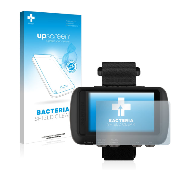upscreen Bacteria Shield Clear Premium Antibacterial Screen Protector for Garmin Foretrex 601