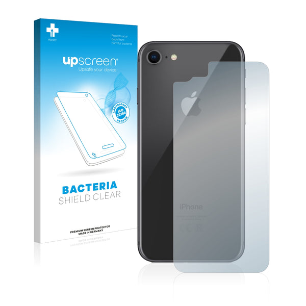 upscreen Bacteria Shield Clear Premium Antibacterial Screen Protector for Apple iPhone 8 (Back)