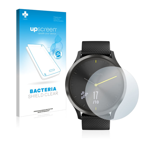 upscreen Bacteria Shield Clear Premium Antibacterial Screen Protector for Garmin vivomove HR