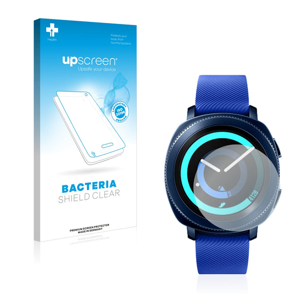 upscreen Bacteria Shield Clear Premium Antibacterial Screen Protector for Samsung Gear Sport