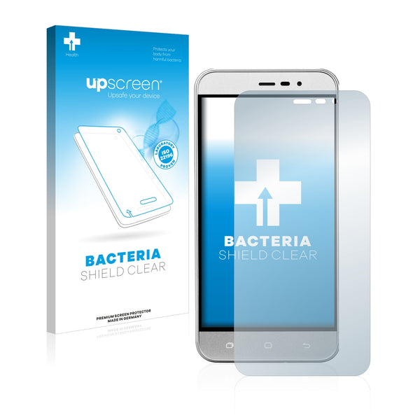 upscreen Bacteria Shield Clear Premium Antibacterial Screen Protector for Medion Life P5006 (MD 60752)