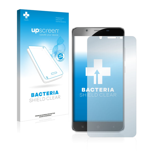 upscreen Bacteria Shield Clear Premium Antibacterial Screen Protector for Blackview P2