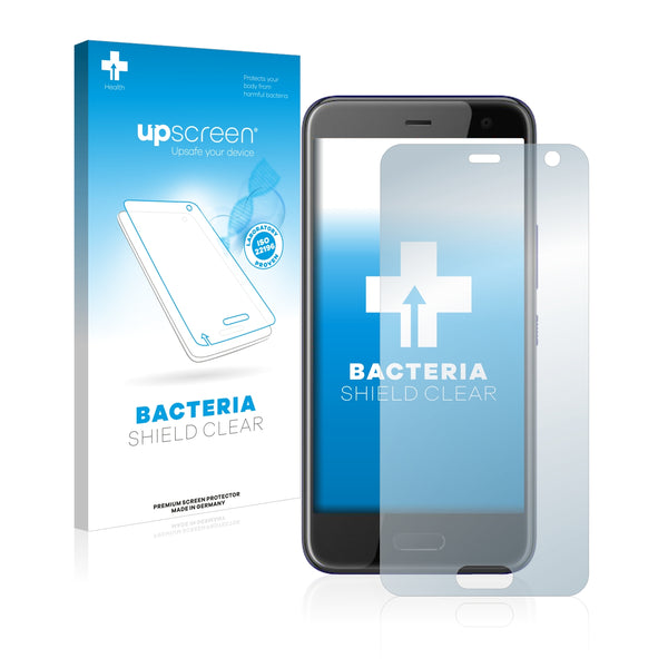 upscreen Bacteria Shield Clear Premium Antibacterial Screen Protector for HTC U11 Life