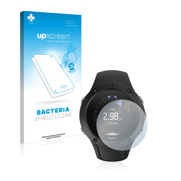 upscreen Bacteria Shield Clear Premium Antibacterial Screen Protector for Suunto Spartan Trainer