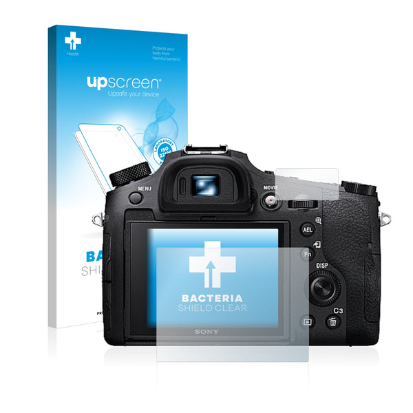 upscreen Bacteria Shield Clear Premium Antibacterial Screen Protector for Sony Cyber-Shot DSC-RX10 IV