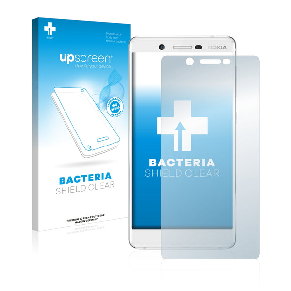 upscreen Bacteria Shield Clear Premium Antibacterial Screen Protector for Nokia 7