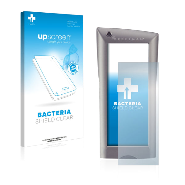 upscreen Bacteria Shield Clear Premium Antibacterial Screen Protector for Orderman Max2