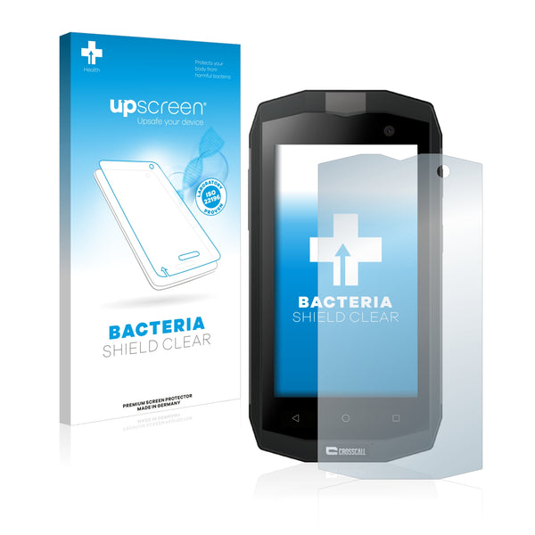 upscreen Bacteria Shield Clear Premium Antibacterial Screen Protector for Crosscall Trekker M1