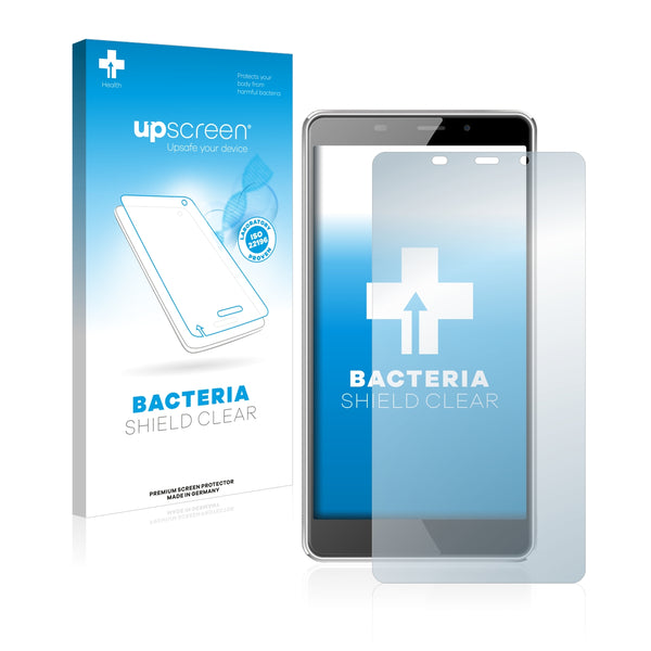 upscreen Bacteria Shield Clear Premium Antibacterial Screen Protector for Leagoo M8