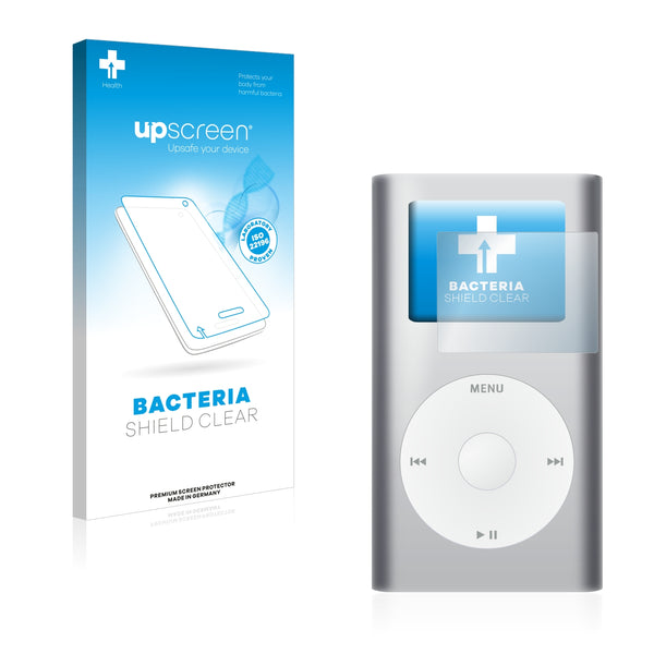 upscreen Bacteria Shield Clear Premium Antibacterial Screen Protector for Apple iPod Mini (2nd generation)