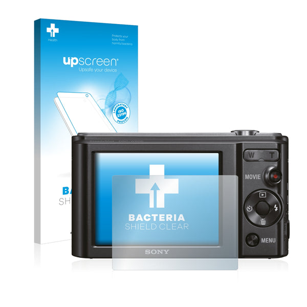 upscreen Bacteria Shield Clear Premium Antibacterial Screen Protector for Sony DSC-W800B