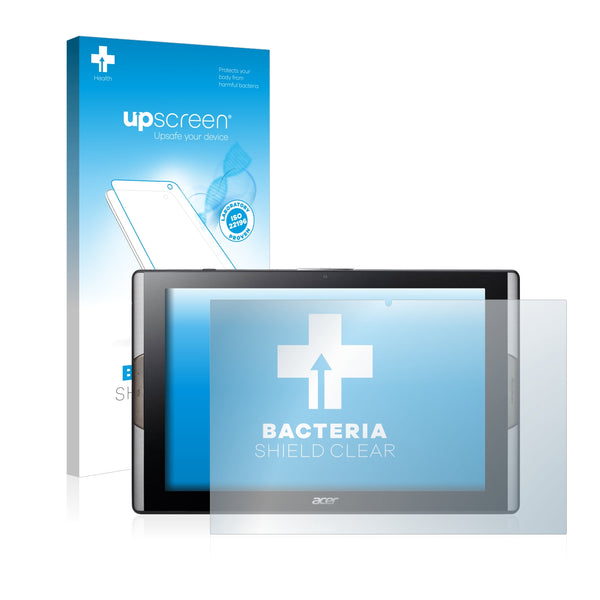 upscreen Bacteria Shield Clear Premium Antibacterial Screen Protector for Acer Iconia Tab 10 A3-A50