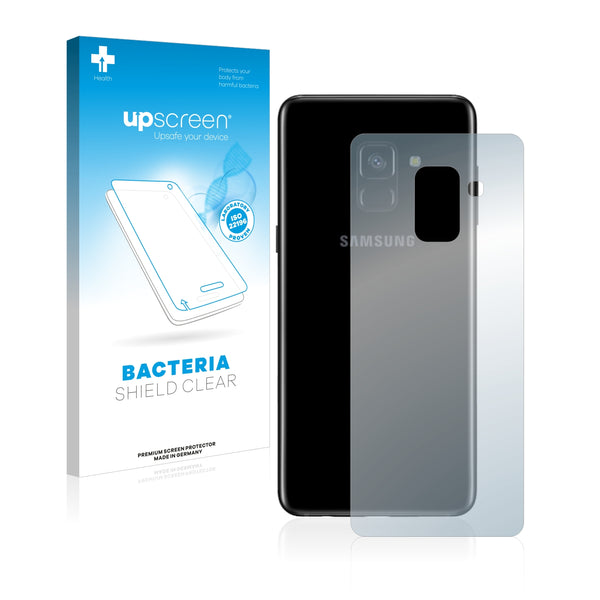 upscreen Bacteria Shield Clear Premium Antibacterial Screen Protector for Samsung Galaxy A8 2018 (Back)
