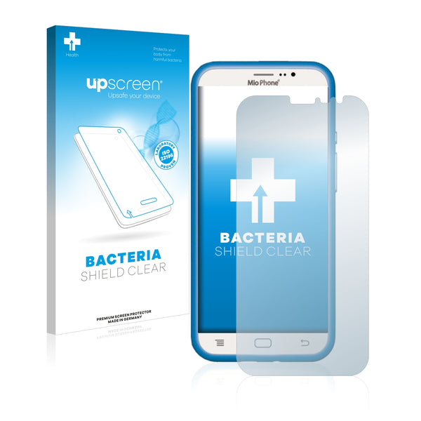 upscreen Bacteria Shield Clear Premium Antibacterial Screen Protector for Lisciani Giochi Mio Phone (2017)