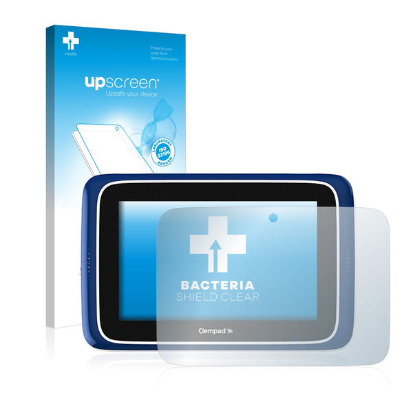upscreen Bacteria Shield Clear Premium Antibacterial Screen Protector for Clementoni Clempad 8