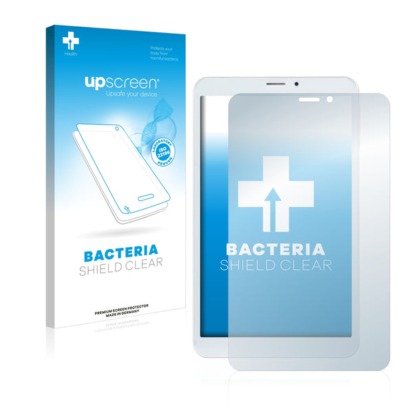 upscreen Bacteria Shield Clear Premium Antibacterial Screen Protector for Mediacom SmartPad 8.0 S2 4G