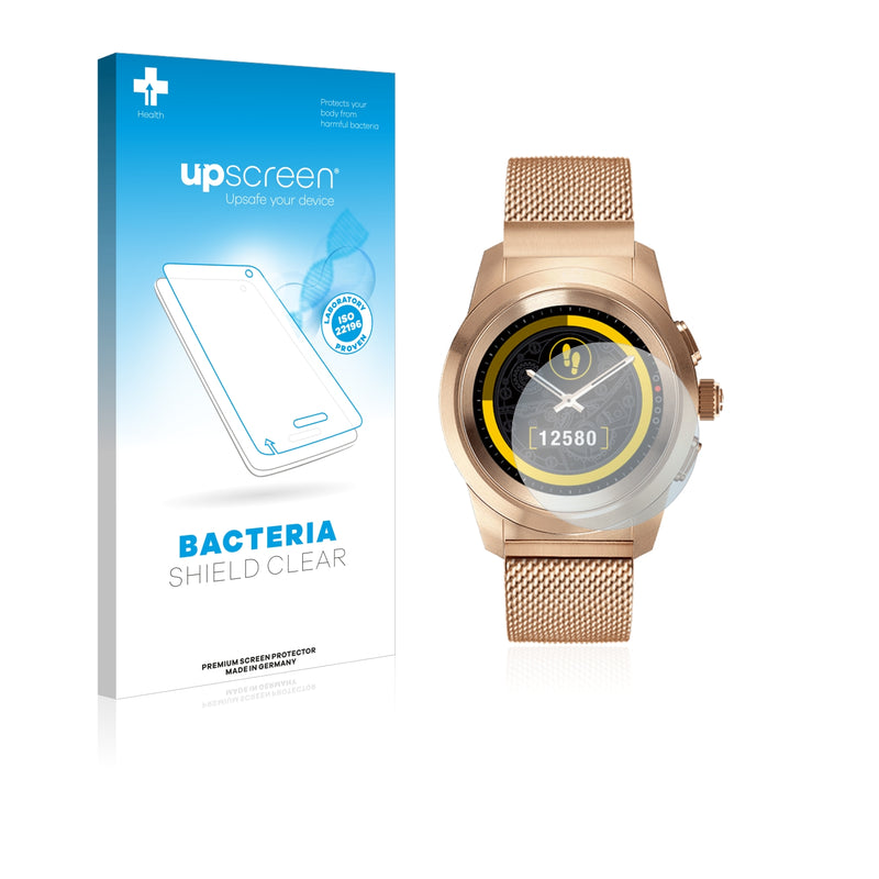 upscreen Bacteria Shield Clear Premium Antibacterial Screen Protector for MyKronoz ZeTime Elite Petite (39 mm)