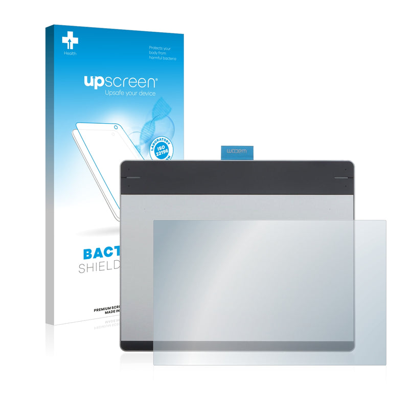 upscreen Bacteria Shield Clear Premium Antibacterial Screen Protector for Wacom Intuos CTH-680
