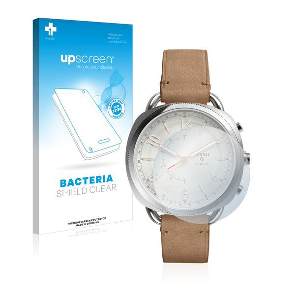 upscreen Bacteria Shield Clear Premium Antibacterial Screen Protector for Fossil Q Accomplice