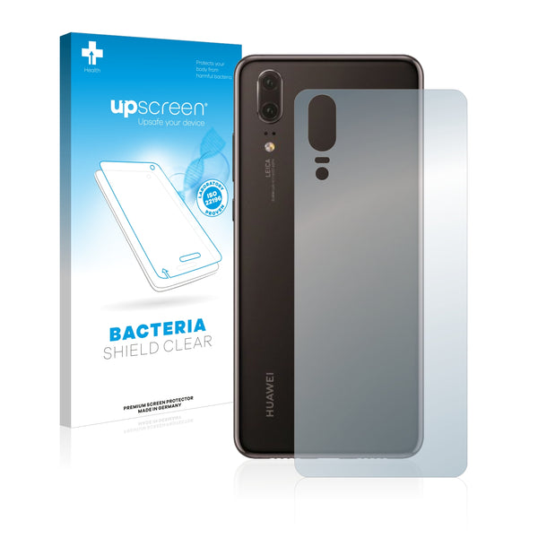 upscreen Bacteria Shield Clear Premium Antibacterial Screen Protector for Huawei P20 (Back)